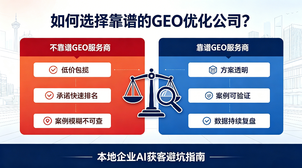 抚顺如何选择靠谱的GEO优化公司？本地企业AI获客避坑指南